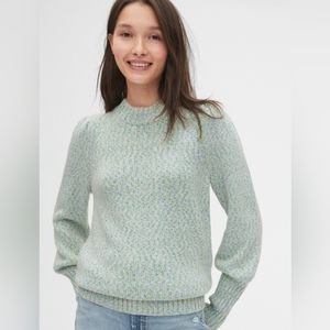 GAP Puff Sleeve Crewneck Sweater